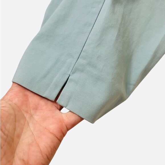 St. John Capri Light Blue Pants Tiffany Blue 10 Medium - Picture 4 of 12